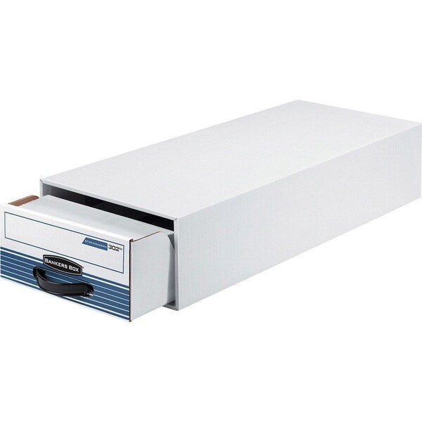 Bankers Box Steel Stor/Drawer File, 9-1/4"x23-1/2"x4-3/8", 12/CT, WE/Blue PK FEL00302 - main